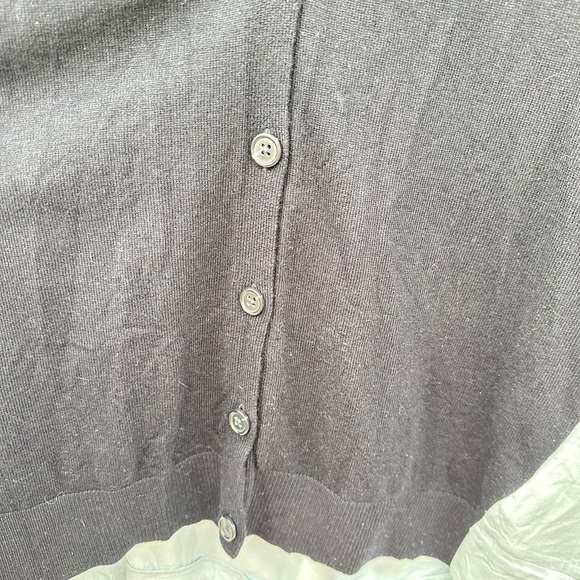 REISS Allison 8 Color block Blue-black woman oversized blouse boho chic - Picture 4 of 14